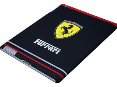Пластиковая матовая задняя панель Ferrari для iPad 23 чёрная