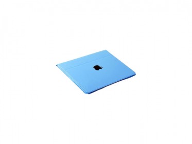 Чехол Smart Cover для iPad 3 полиуретановый с яблоком blue