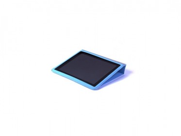 Чехол Smart Cover для iPad 3 полиуретановый с яблоком blue