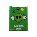 Пластиковая матовая задняя панель Angry Birds для iPad 23 зеленая