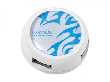 USB Концентратор CANYON CNR-USBHUB 7-port White/Bl