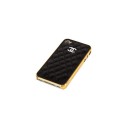 Накладка CHANEL для iPhone 4/4S золотая+черная	
