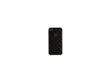Накладка CHANEL для iPhone 4/4S серебристая+черная	