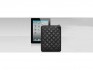 Папка стеганная Clever для iPad 2 (кожа, черная)