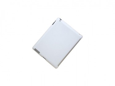 Пластиковая белая лаковая задняя панель совместимая со SMART COVER для iPad 23