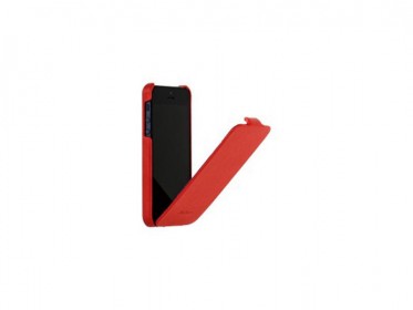 чехол fashion для iphone 5 красный с откидным верхом