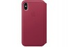 Чехол Apple Leather Folio для iPhone X «лесная ягода»