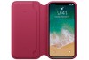 Чехол Apple Leather Folio для iPhone X «лесная ягода»