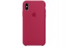 Чехол Apple Silicone Case для iPhone X «красная роза»