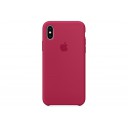 Чехол Apple Silicone Case для iPhone X «красная роза»