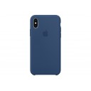 Чехол Apple Silicone Case для iPhone X «тёмный кобальт»