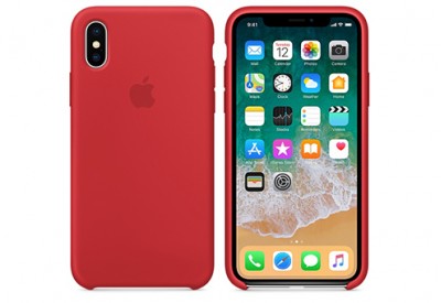 Чехол Apple Silicone Case для iPhone X (PRODUCT)RED