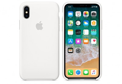 Чехол Apple Silicone Case для iPhone X белый