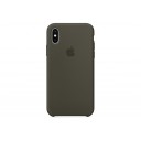 Чехол Apple Silicone Case для iPhone X оливковый