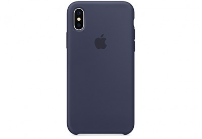 Чехол Apple Silicone Case для iPhone X тёмно-синий