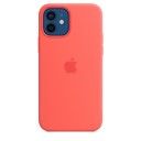 Силиконовый чехол MagSafe для iPhone 12 и iPhone 12 Pro, цвет «розовый цитрус»